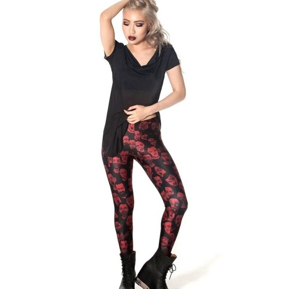 BlackMilk Zombie Red Leggings Limited Edition‎ Halloween Gruesome Size S - Picture 7 of 8